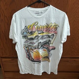 Chemistry Corvette Graphic Tee with Multicolor Design